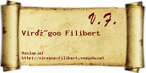 Virágos Filibert névjegykártya